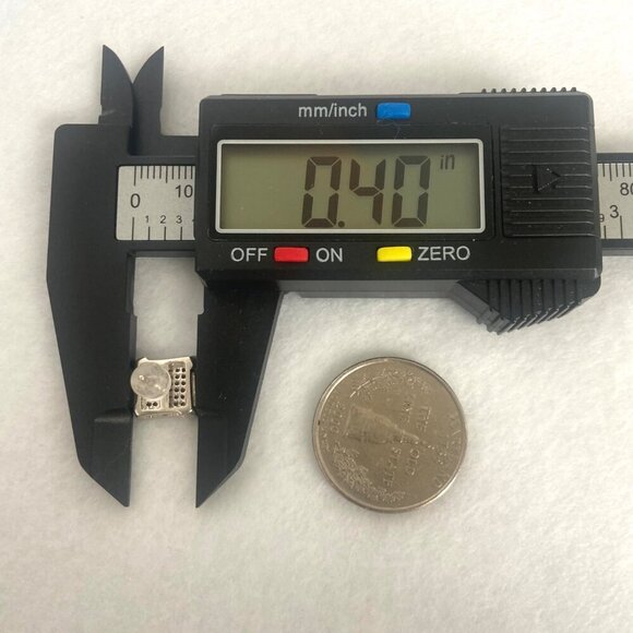 Sterling Silver 925 JTW Multistone Pave Round Diamond Square Stud Post Earrings - Picture 15 of 16